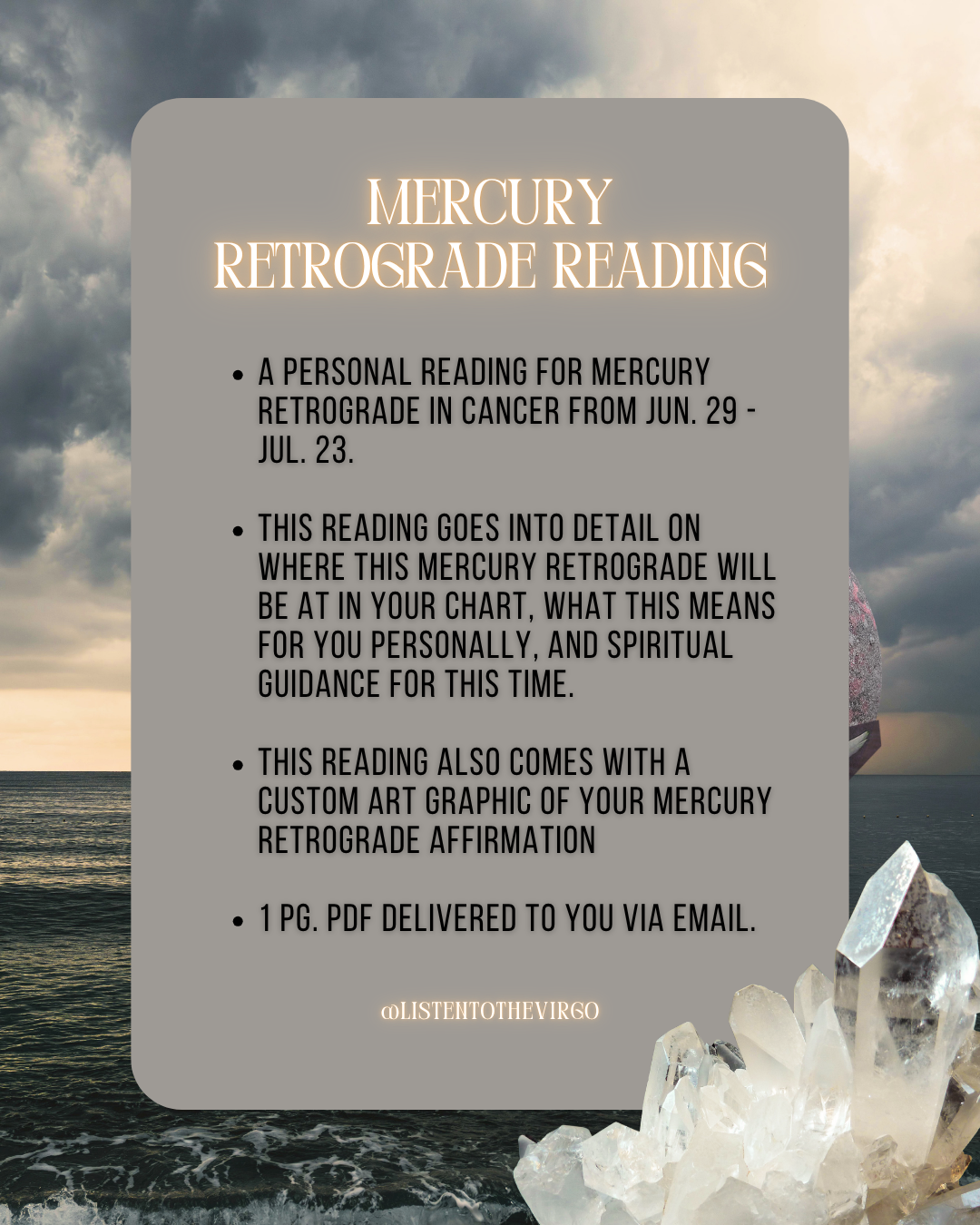 Mercury Retrograde Reading