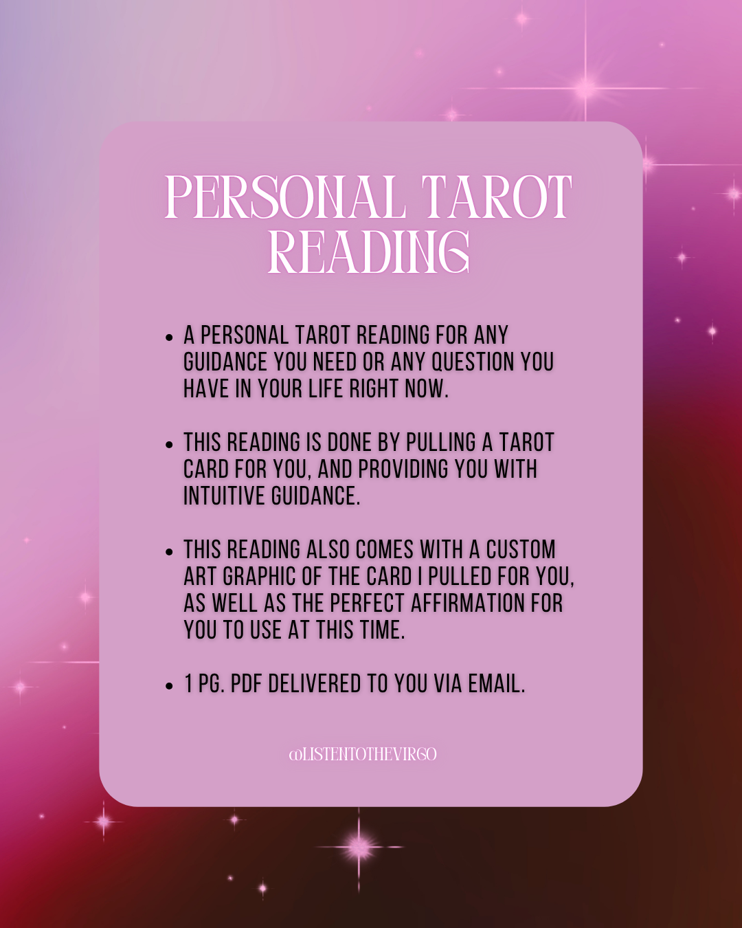 Personal Tarot Reading