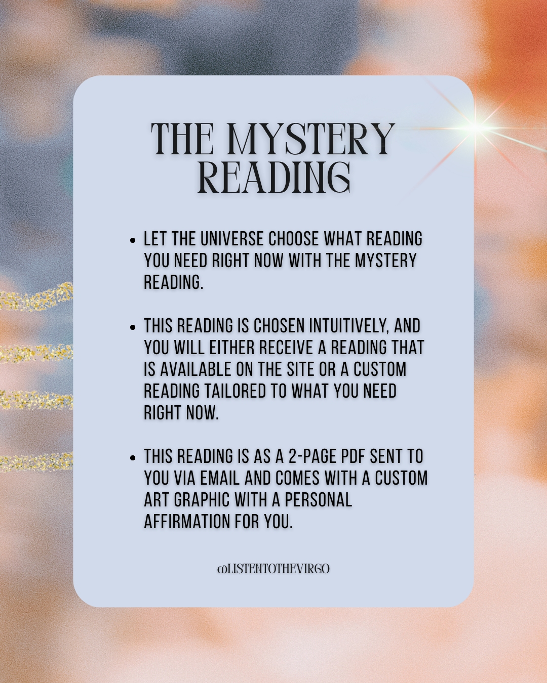 Spiritual mystery reading for guidance and clarity